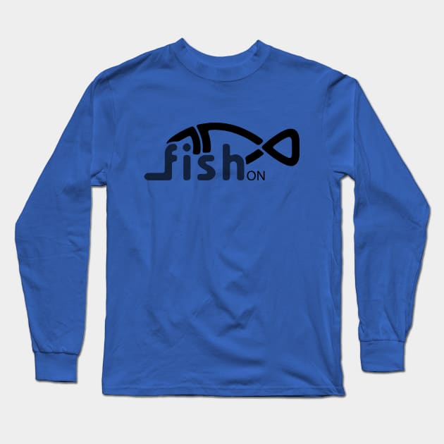 Fish On. Long Sleeve T-Shirt by TEEVEETEES